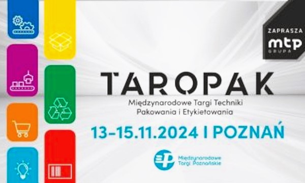 Taropak Poznań 2024 Międzynarodowe Targi Techniki Pakowania i Etykietowania